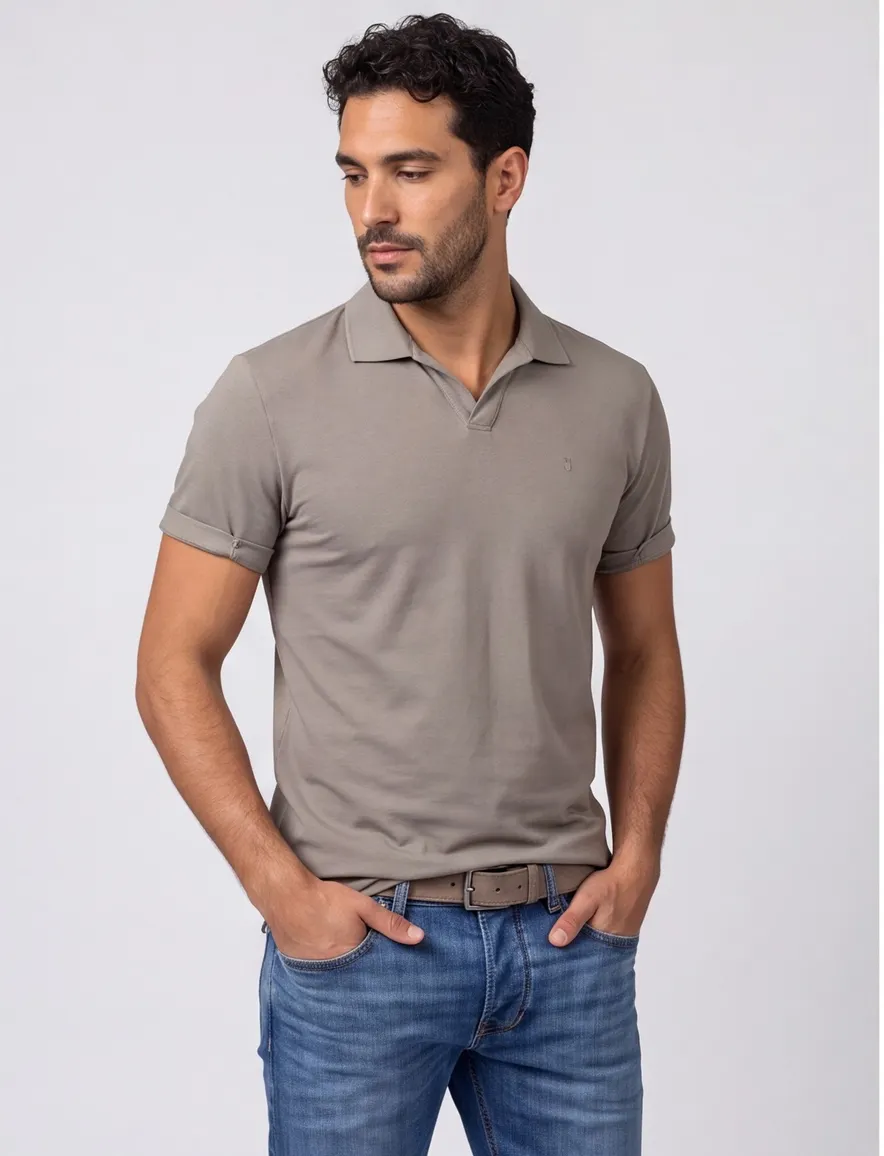 Butcher of Blue polo grijs jersey