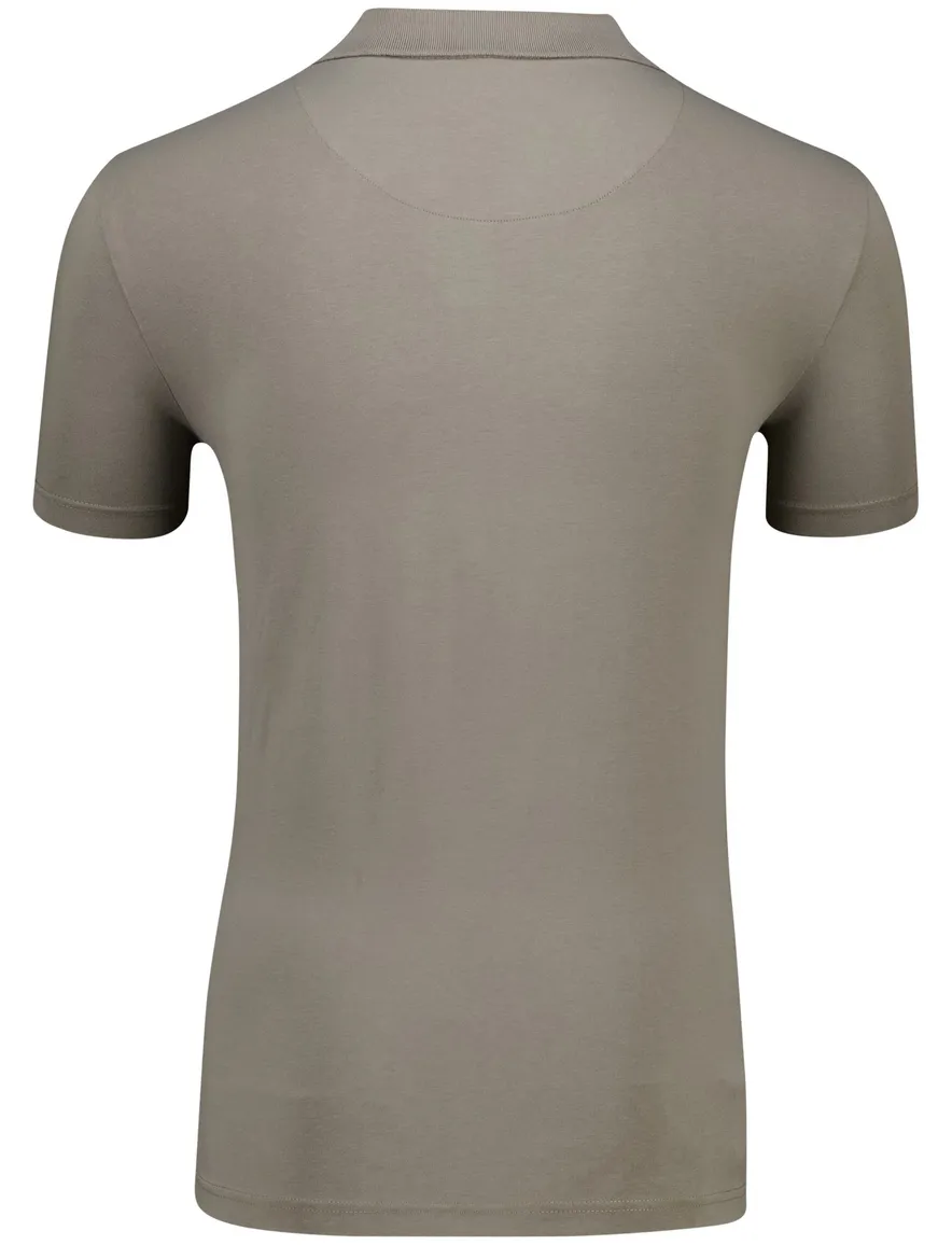 Butcher of Blue polo groen effen jersey normale fit katoen