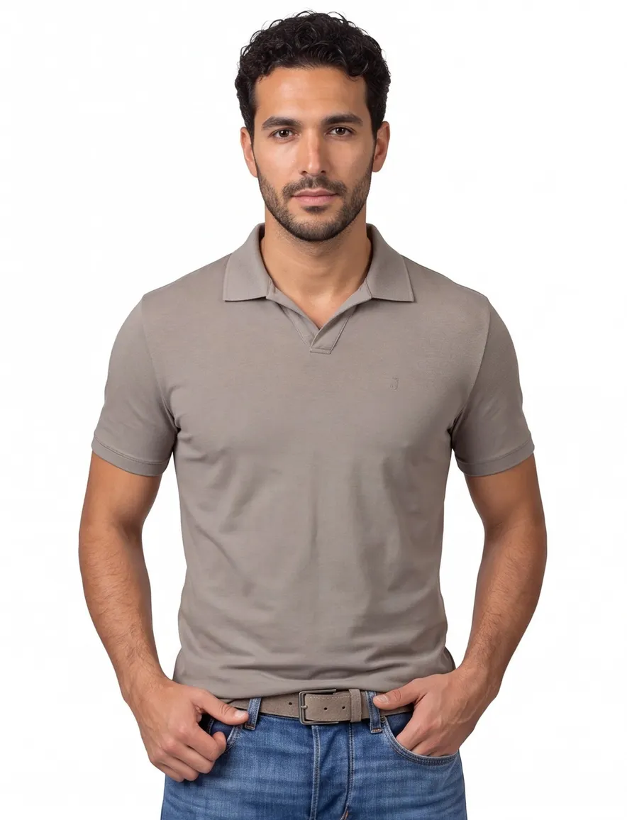 Butcher of Blue polo grijs jersey