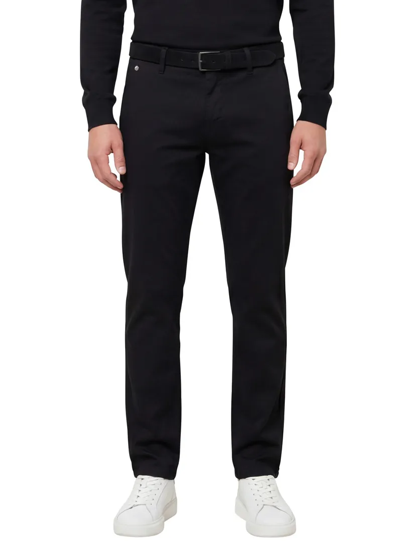 katoenen Replay Hyperflex Benni zwart regular fit