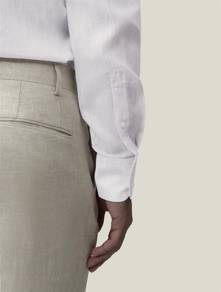 Cavallaro Firento beige linnen slim fit