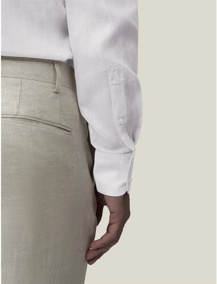 Cavallaro Firento beige linnen slim fit