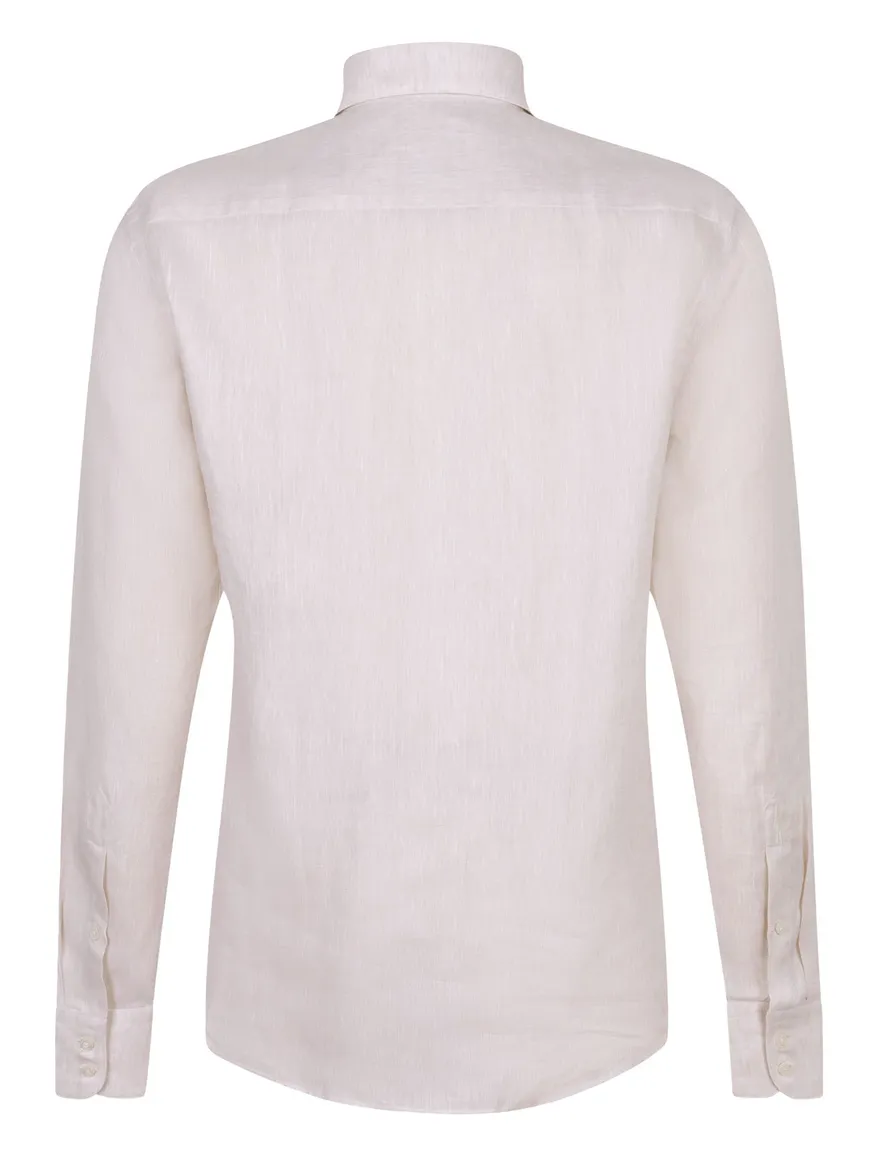 Cavallaro Firento beige linnen slim fit