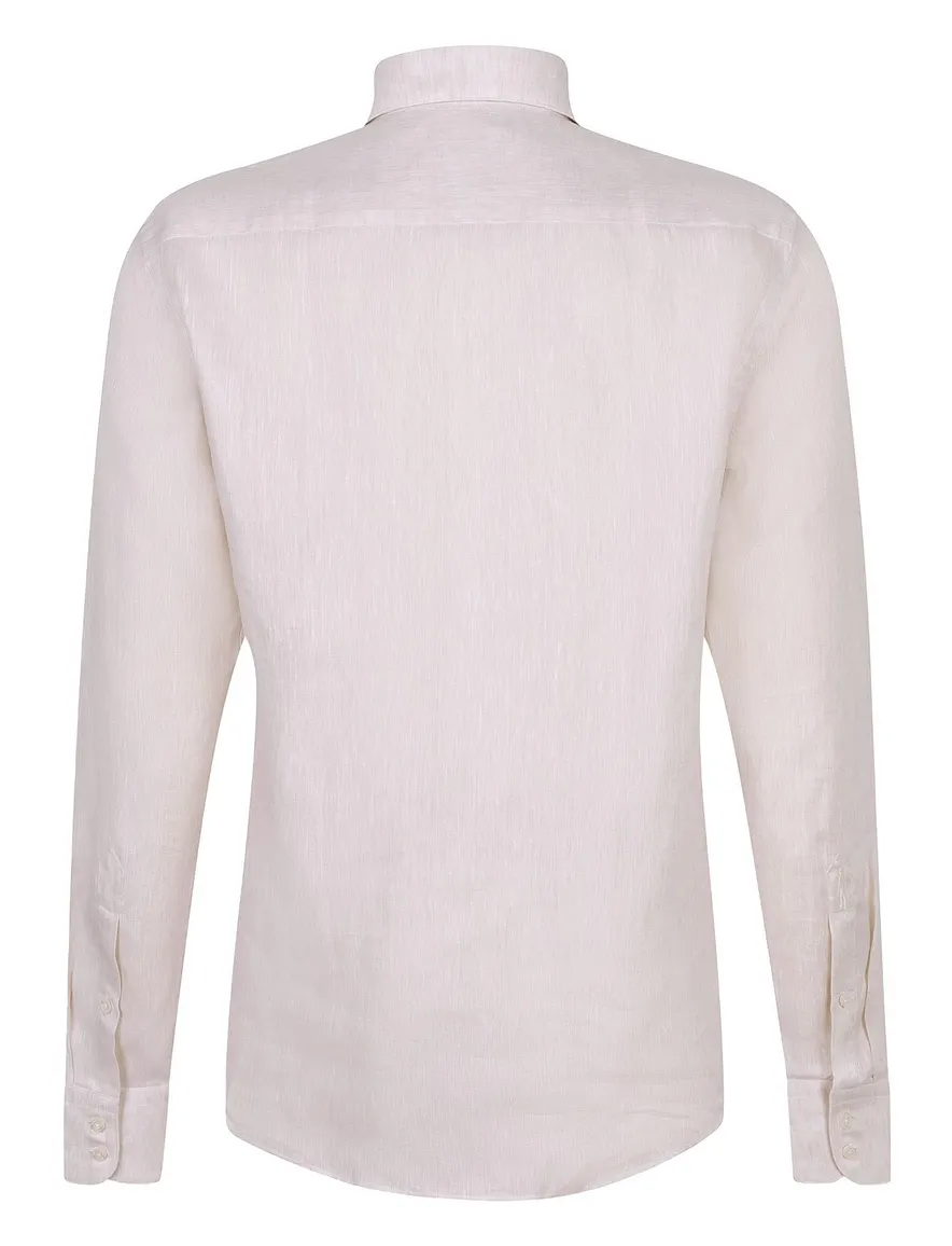 Cavallaro Firento beige linnen slim fit
