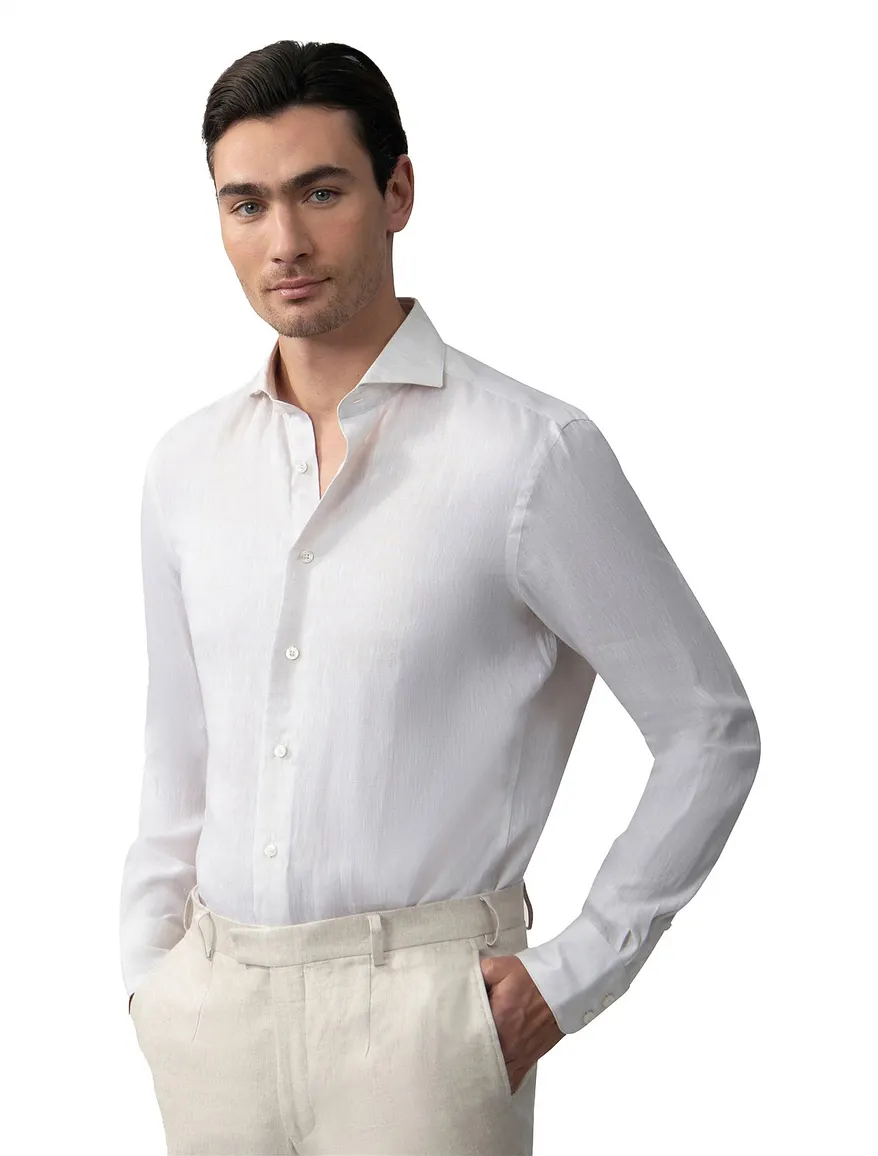 Cavallaro Firento beige linnen slim fit
