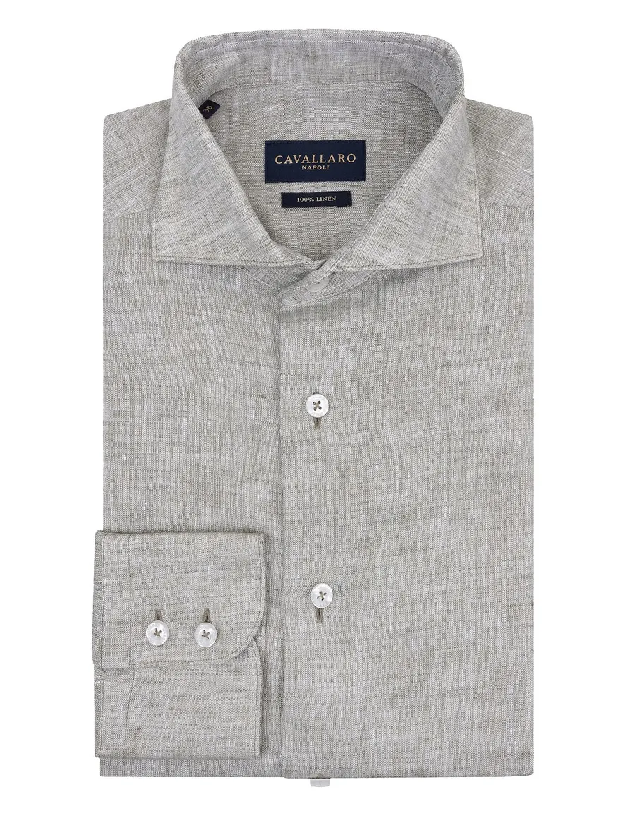 Cavallaro Firento overhemd groen mouwlengte 7