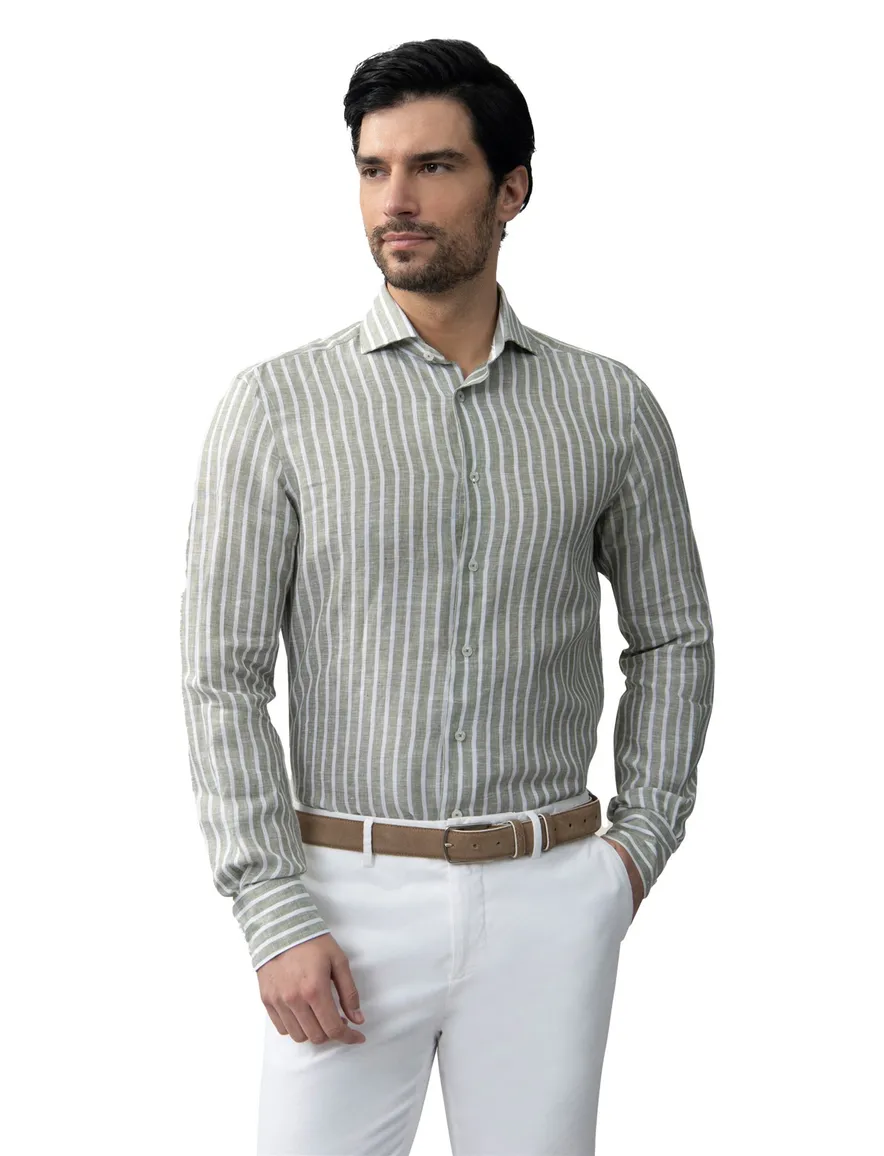 Cavallaro Vittorio wit groen gestreept
