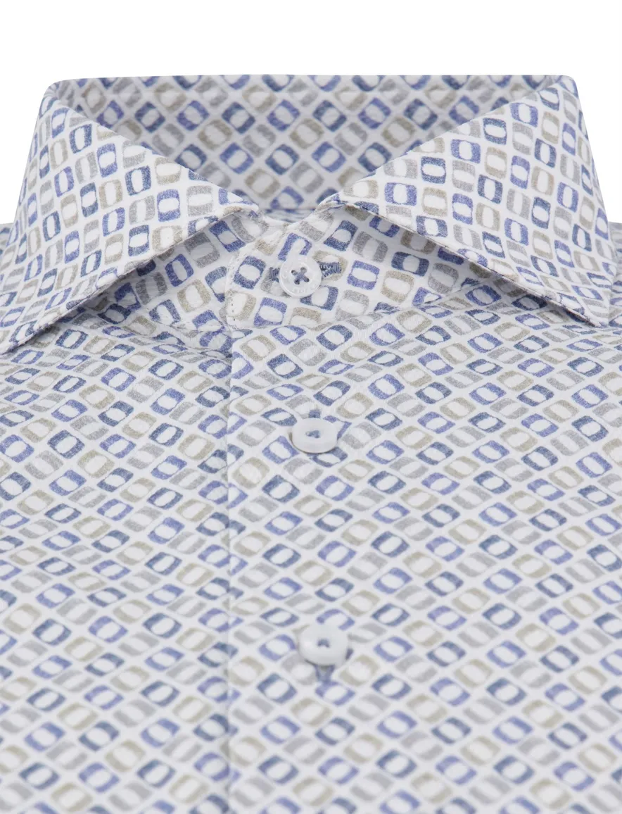 Cavallaro Midoti overhemd blauw