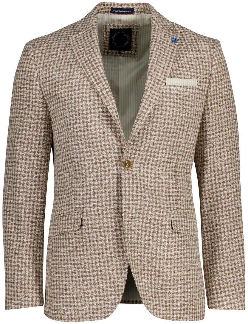 Scotland Blue Grou jacket drop 7,5 camel wit