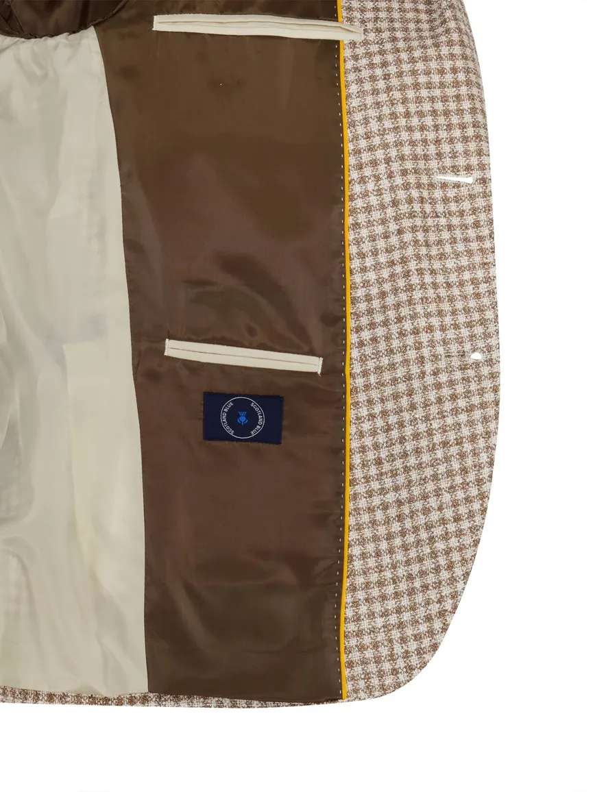 Scotland Blue Grou jacket drop 7,5 bruin wit