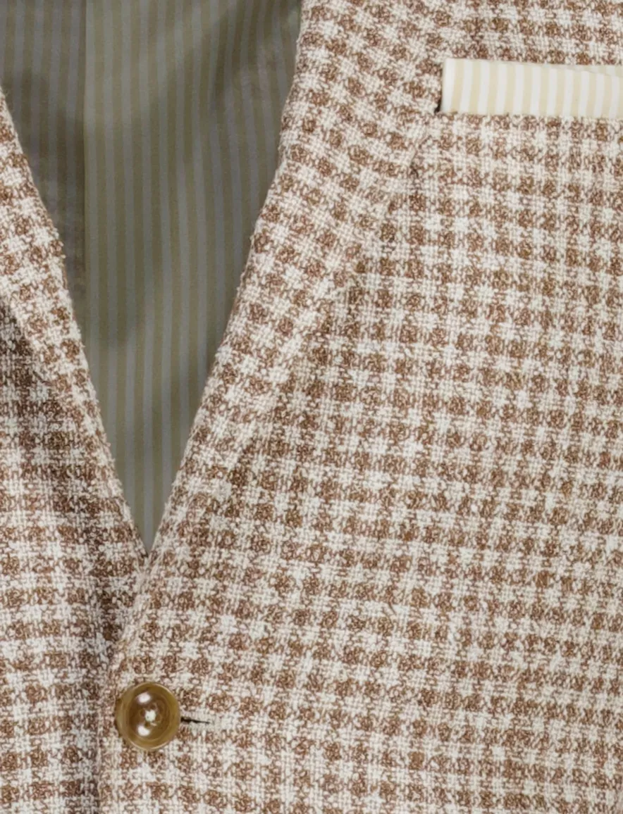 Scotland Blue Grou jacket drop 7,5 bruin wit