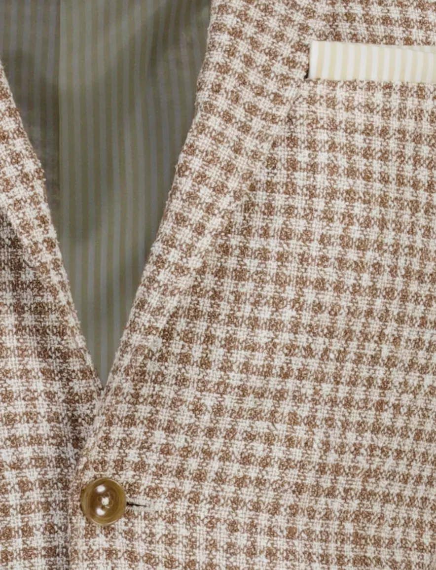 Scotland Blue Grou jacket drop 7,5 bruin wit