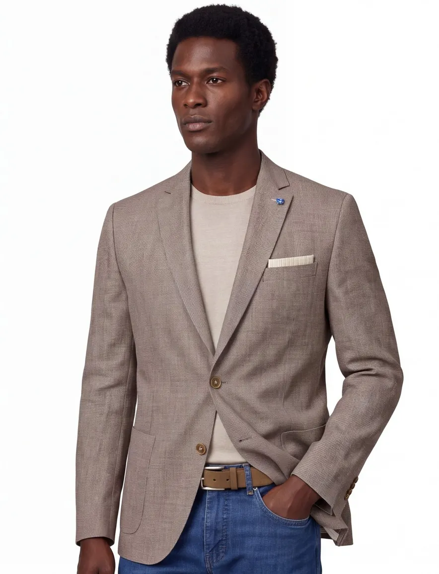 Scotland Blue half jacket drop 7,5 colbert bruin