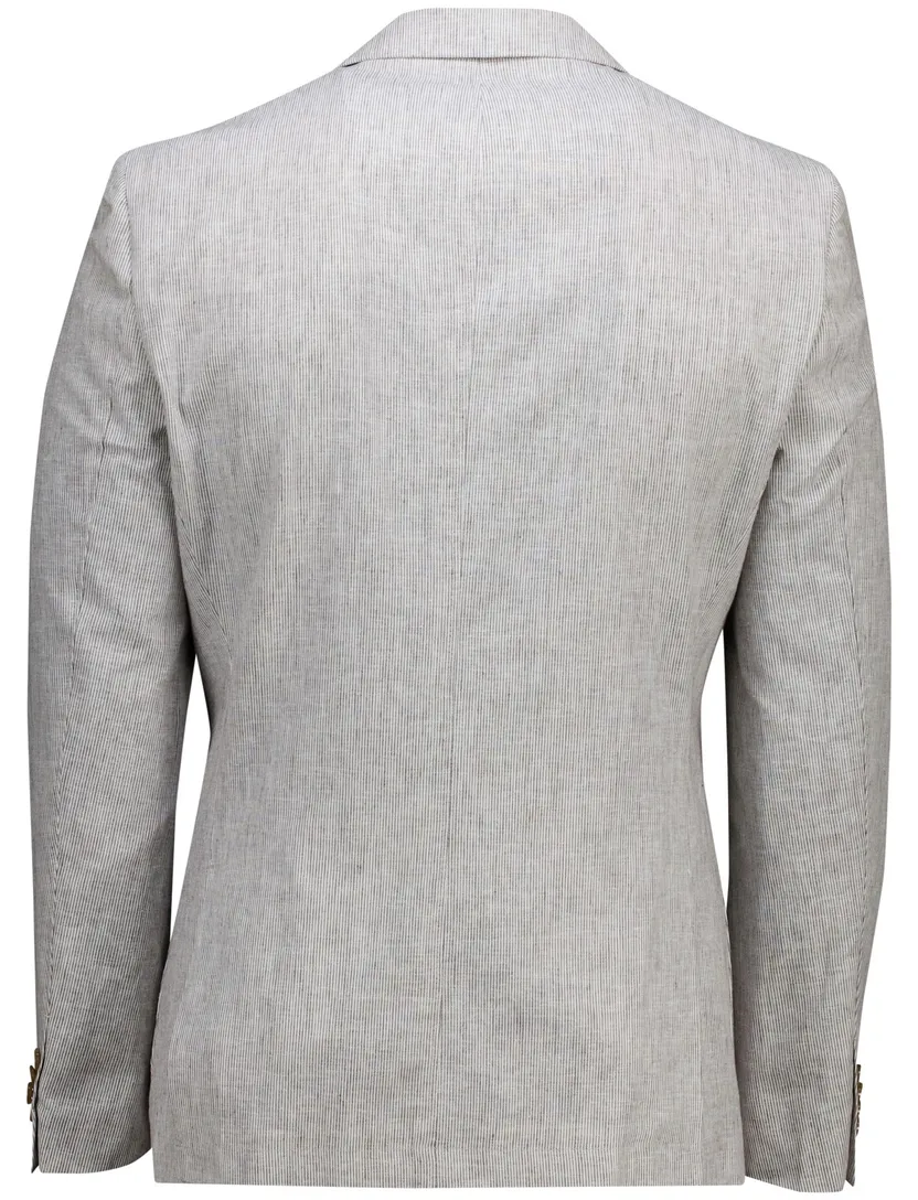 Scotland Blue half jacket drop 7,5 colbert grijs linnen