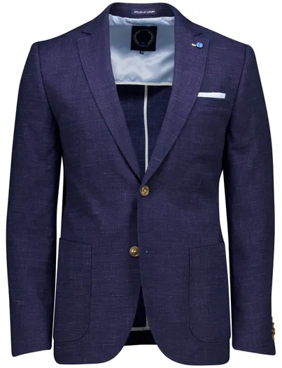 Scotland Blue Scotland Blue colbert donkerblauw half jacket drop 7.5