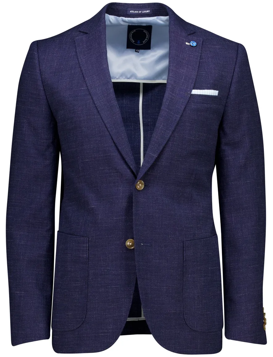 Scotland Blue colbert navy half jacket drop 7.5