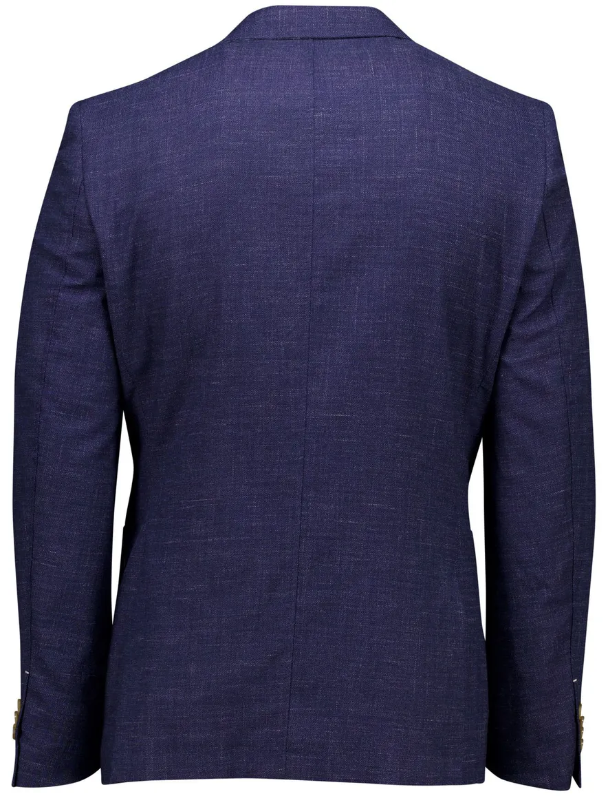 Scotland Blue colbert donkerblauw half jacket drop 7.5 katoen