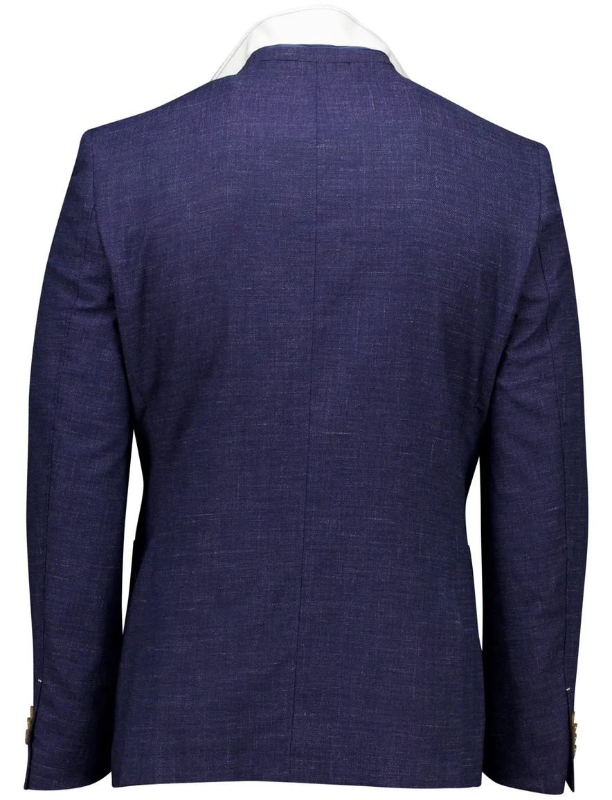 Scotland Blue colbert donkerblauw half jacket drop 7.5 katoen