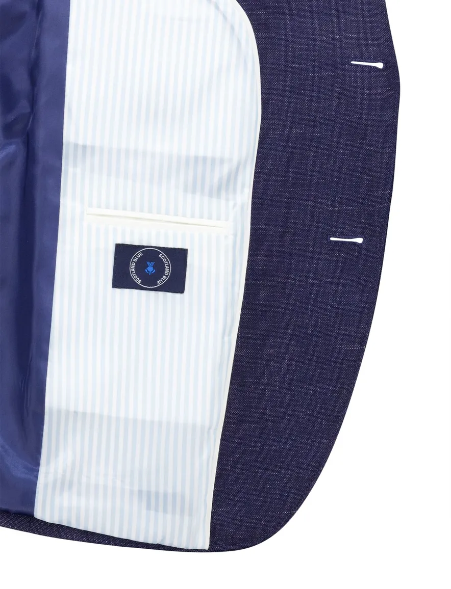 Scotland Blue colbert navy half jacket drop 7.5