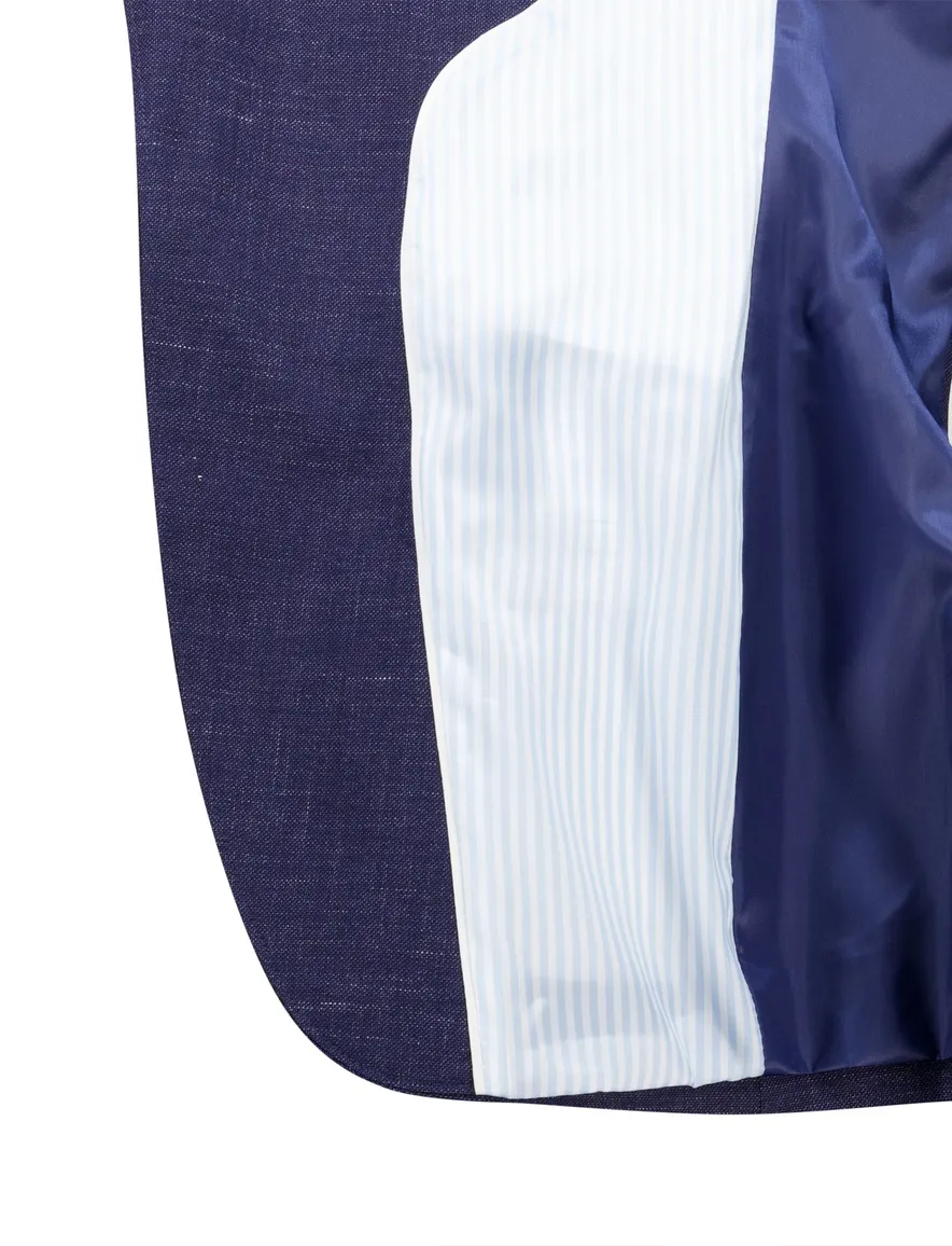 Scotland Blue colbert navy half jacket drop 7.5
