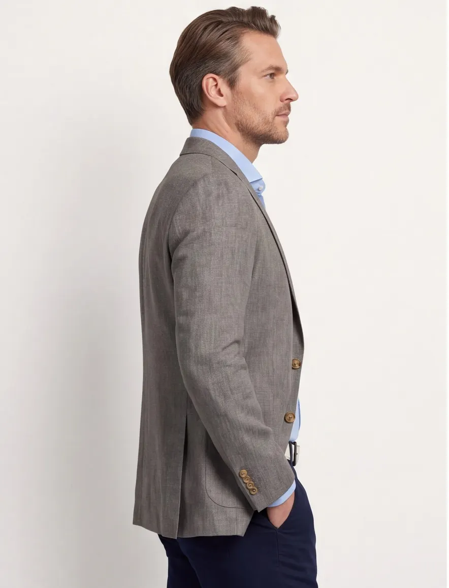 Scotland Blue colbert groen drop 7,5 fit