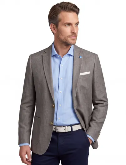 Scotland Blue Scotland Blue colbert groen drop 7,5 fit
