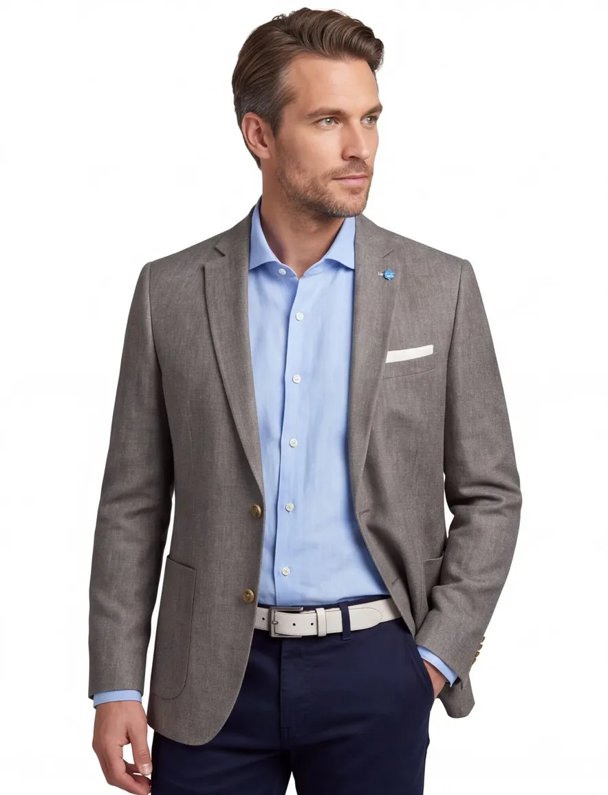Scotland Blue colbert groen drop 7,5 fit