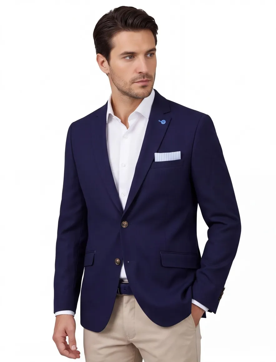Scotland Blue Jacket Drop 7,5 navy effen