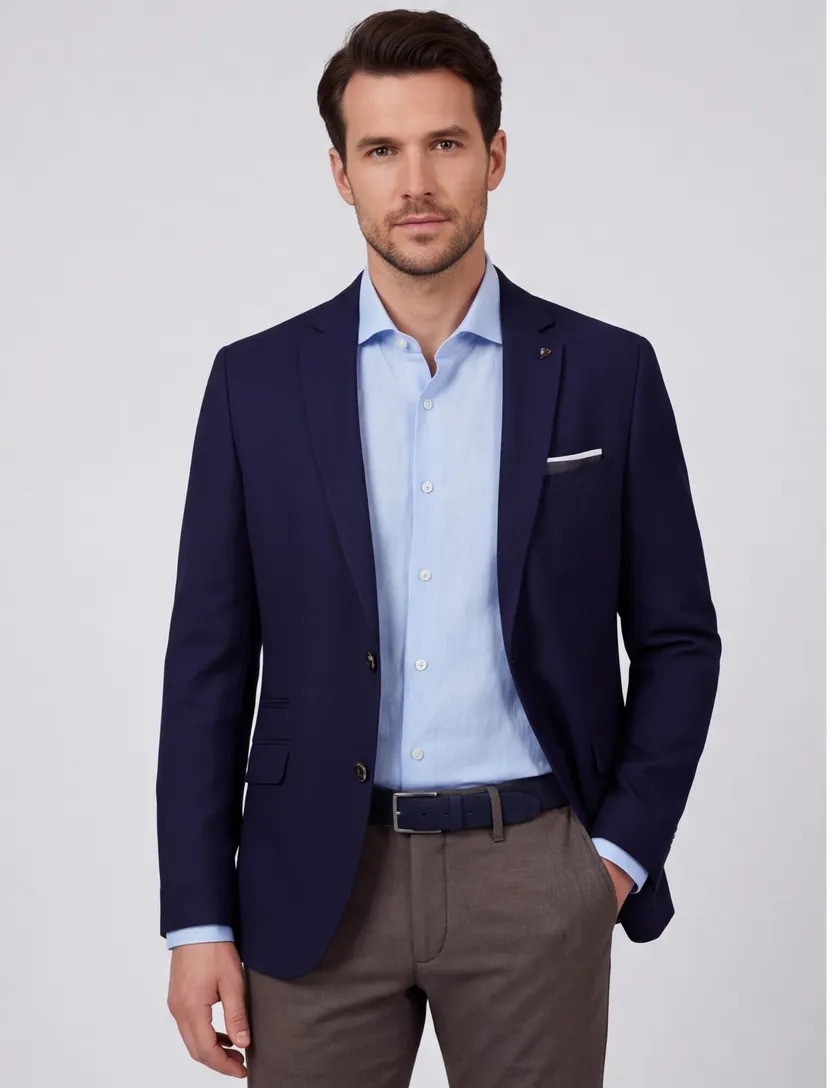 Scotland Blue Heleen blazer donkerblauw