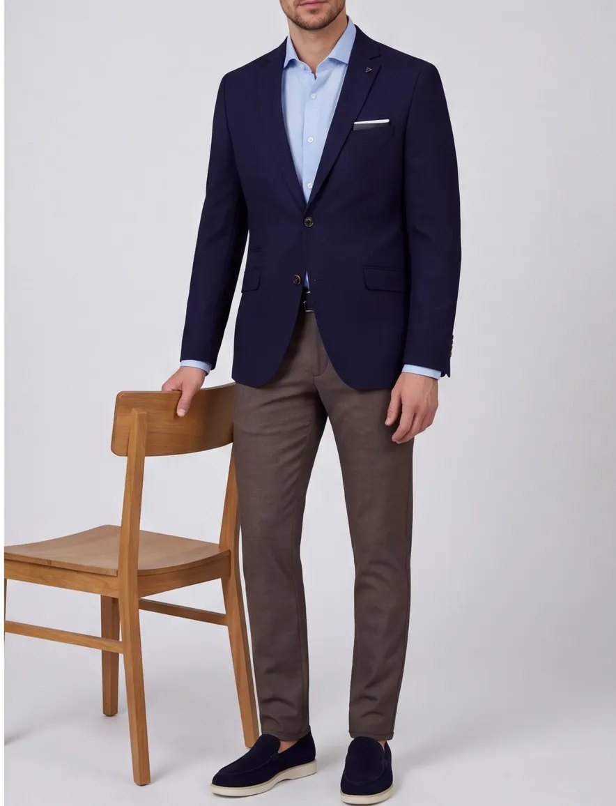 Scotland Blue Heleen blazer donkerblauw