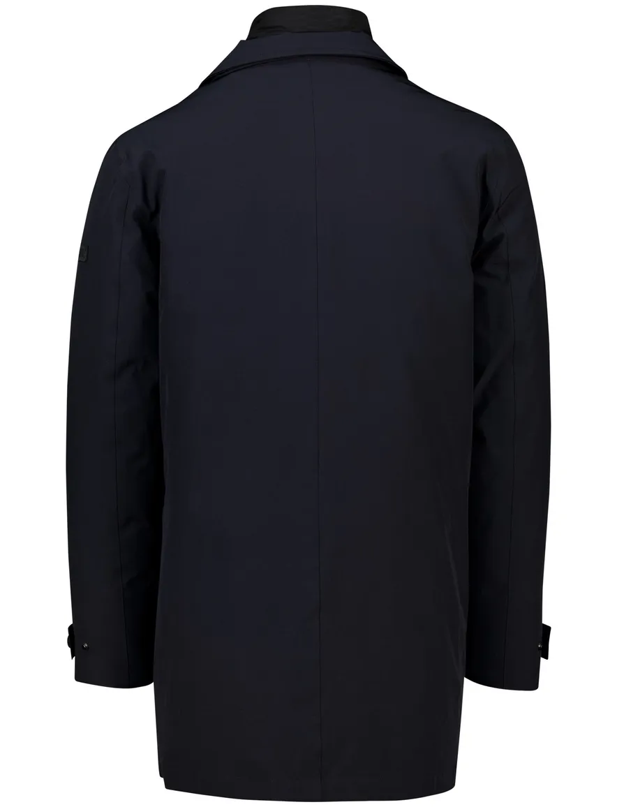 Pierre Cardin Winterjas navy Modern Fit hoge hals