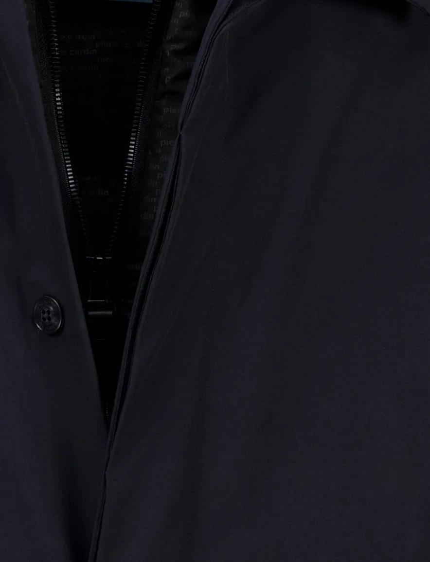 Pierre Cardin Winterjas navy Modern Fit hoge hals