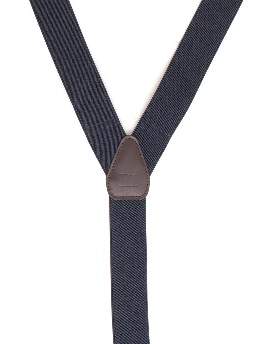 Tresanti bretels donkerblauw effen