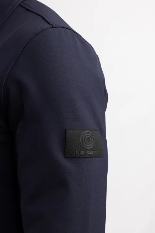 Blue Industry overshirt donkerblauw