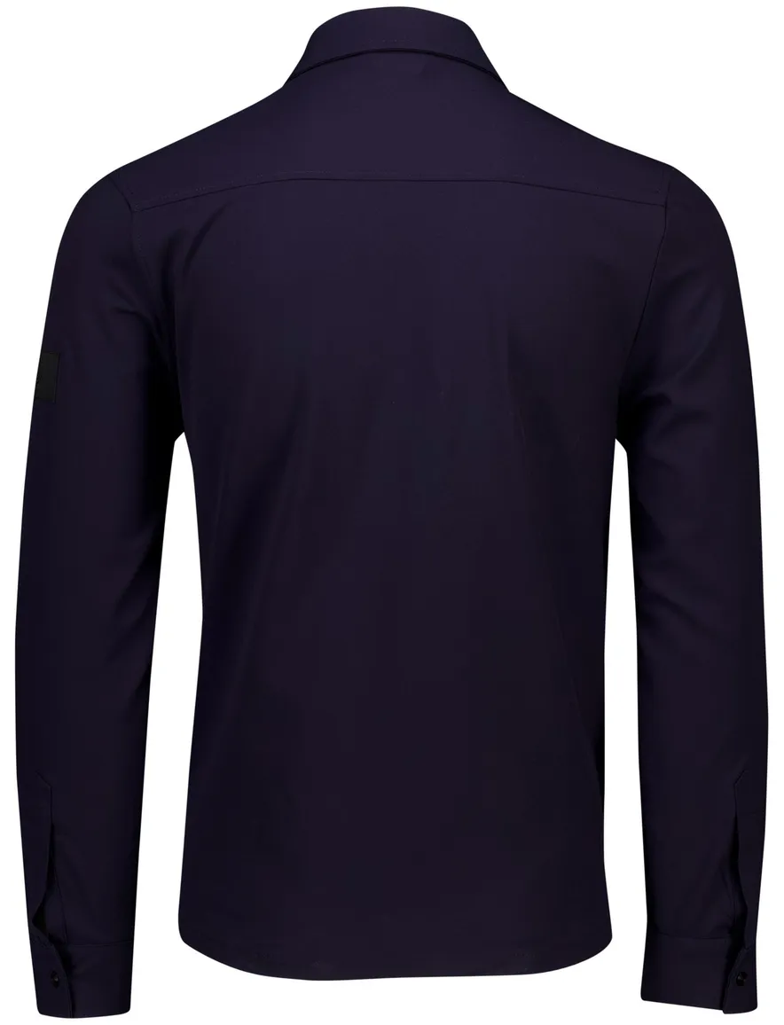 Blue Industry overshirt donkerblauw