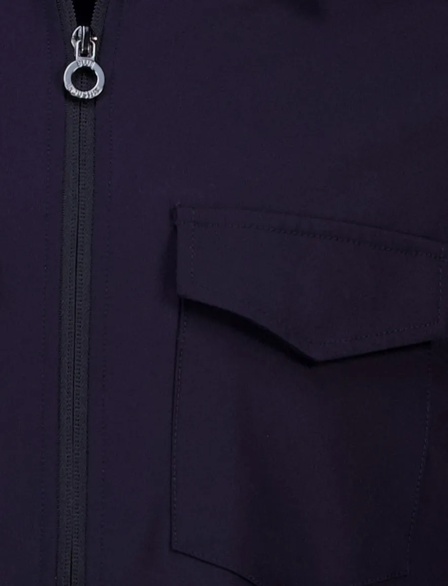 Blue Industry overshirt donkerblauw