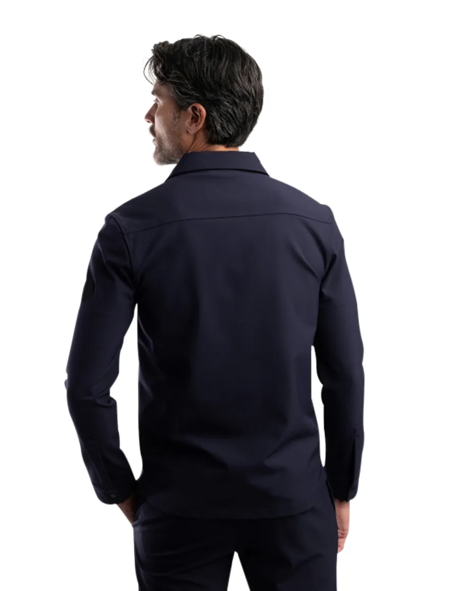 Blue Industry overshirt donkerblauw