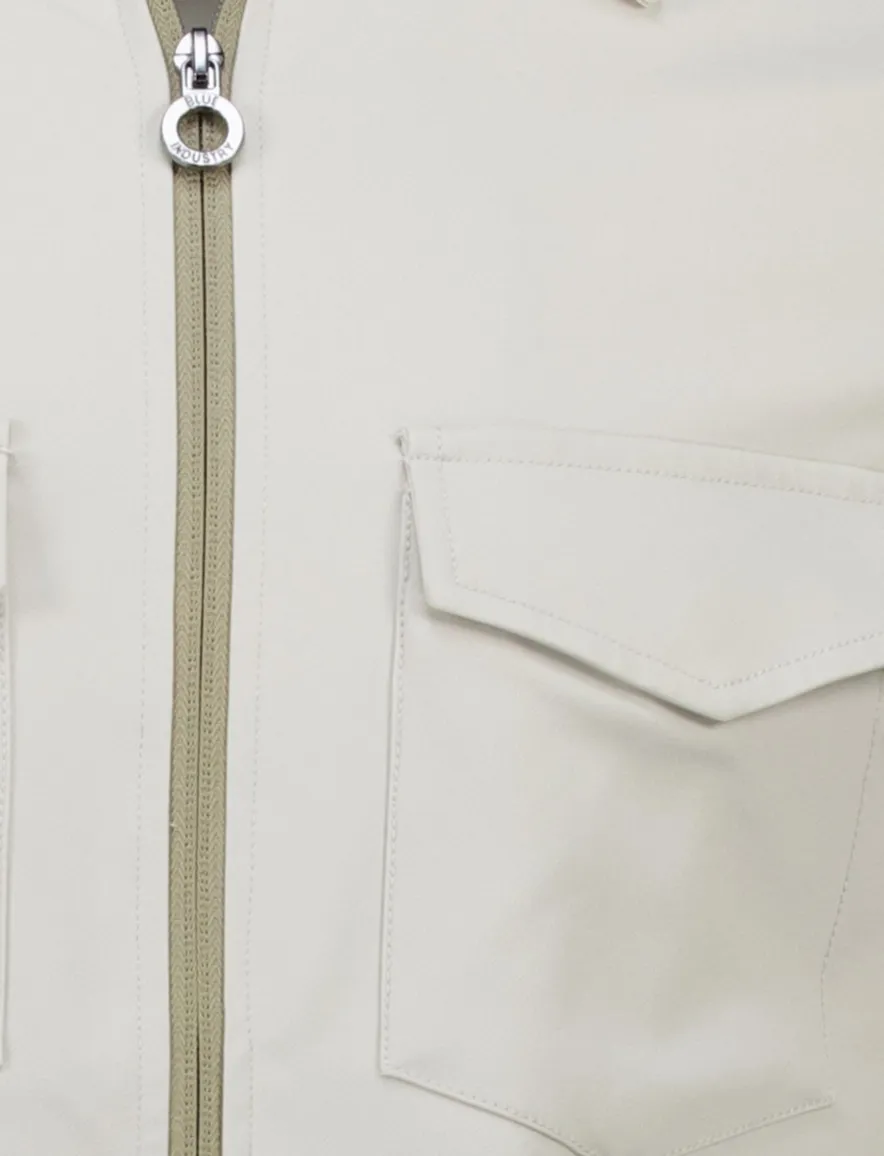 Blue Industry overshirt grijs