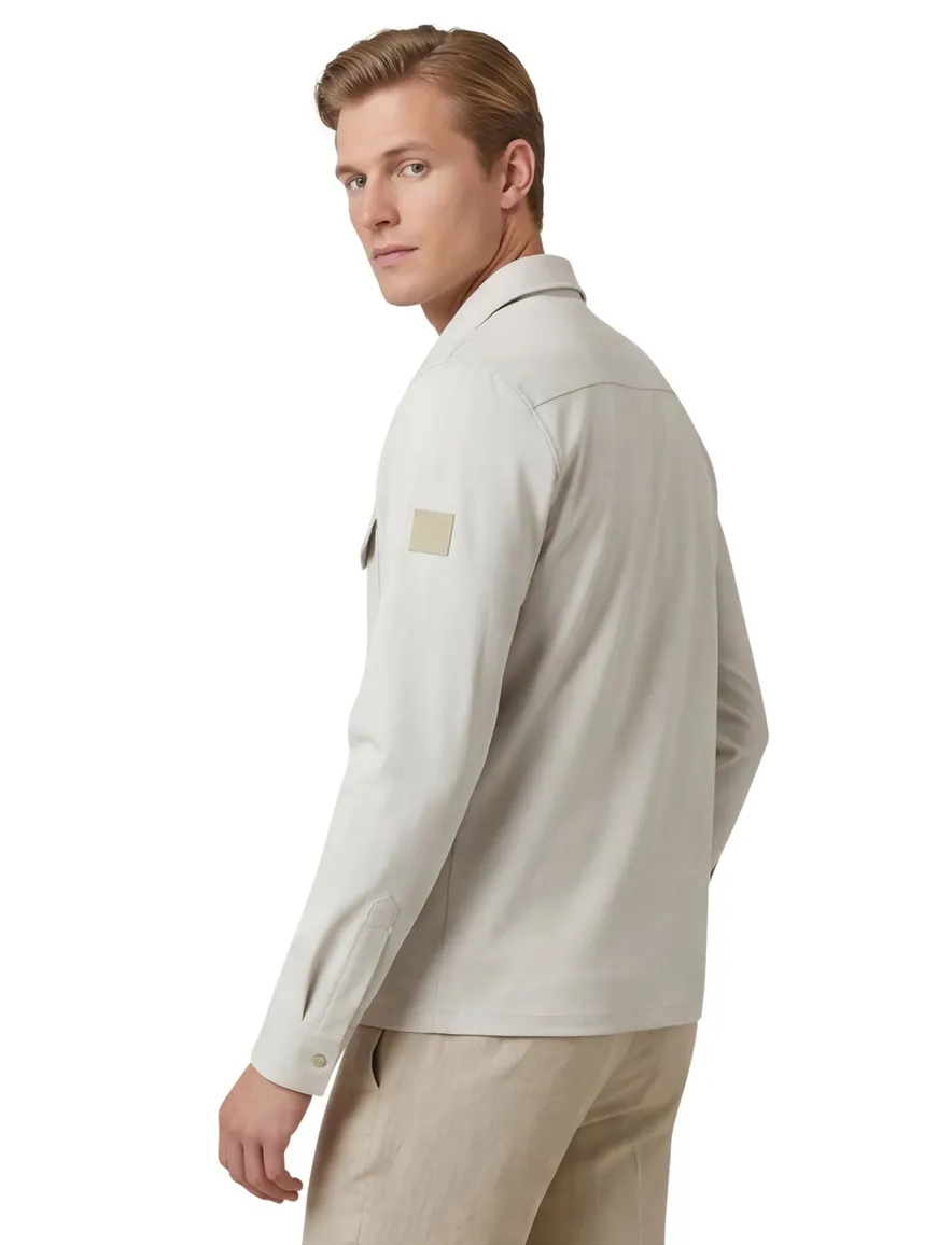 Blue Industry overshirt beige