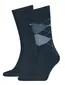 Tommy Hilfiger sokken 2-pack dark navy geruit