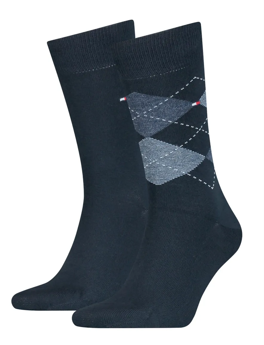 Tommy Hilfiger sokken 2-pack dark navy