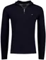 Fynch Hatton Half Zip navy 100% lamswol