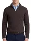 Flynch Hatton Trui Half zip bruin 100% lamswol