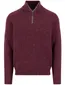 Fynch Hatton gebreide half zip trui rood