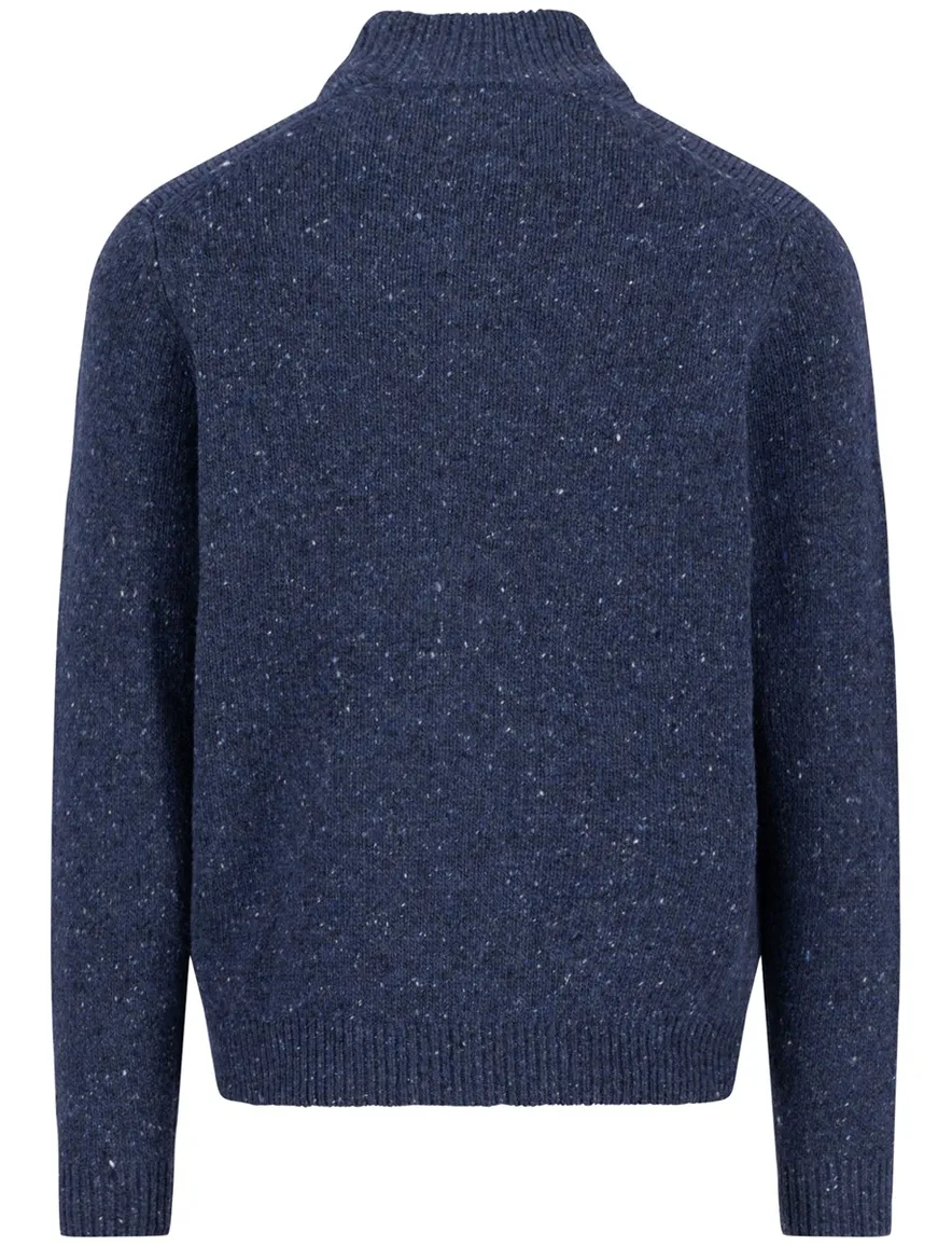 Fynch Hatton vest gebreid wol blauw