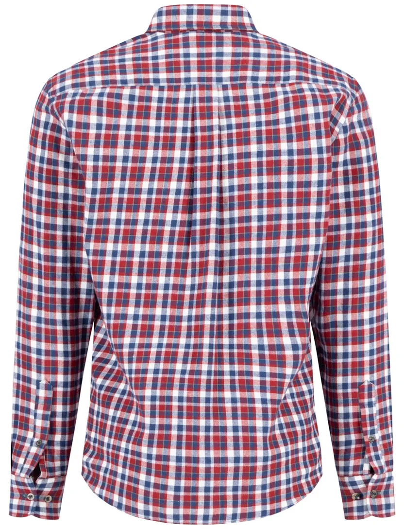 Overhemd Fynch Hatton rood flanel