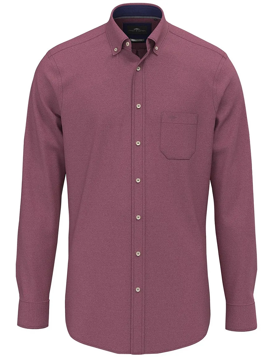 Fynch-Hatton Flannel overhemd ml 5 roze