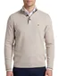Fynch Hatton melange half zip trui beige 100% katoen