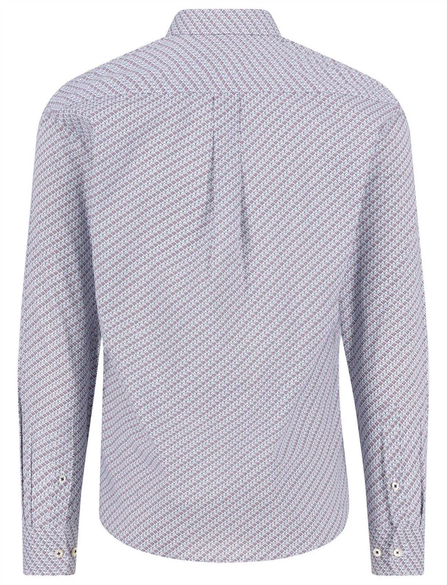 casual overhemd blauw Fynch Hatton