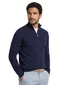 Fynch-Hatton trui half zip donkerblauw Troyer Zip